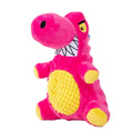 Pink Dinosaur Plush Squeaky Dog Toy for Medium Dogs, Chew Resistant Interactive Toy - view 2