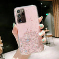 Pink Glitter Shockproof Soft Phone Case for Samsung Galaxy S21 Plus - view 4