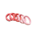Pink Gradient Elastic Hair Bands for Girls - 5 Pack