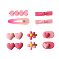Pink Hair Clips Pack of 2 - Double Heart Pair - view 3