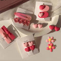 Pink Hair Clips Pack of 2 - Four Hearts Ombre - view 5