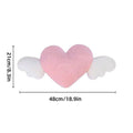Pink Heart Car Headrest Neck Pillow with Wings for Comfortable Driving - view 3