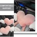 Pink Heart Car Headrest Neck Pillow with Wings for Comfortable Driving - view 4