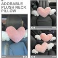 Pink Heart Car Headrest Neck Pillow with Wings for Comfortable Driving - view 5