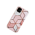 Pink Marble Shockproof Silicone Phone Case - For iPhone 13 Pro Max - view 3