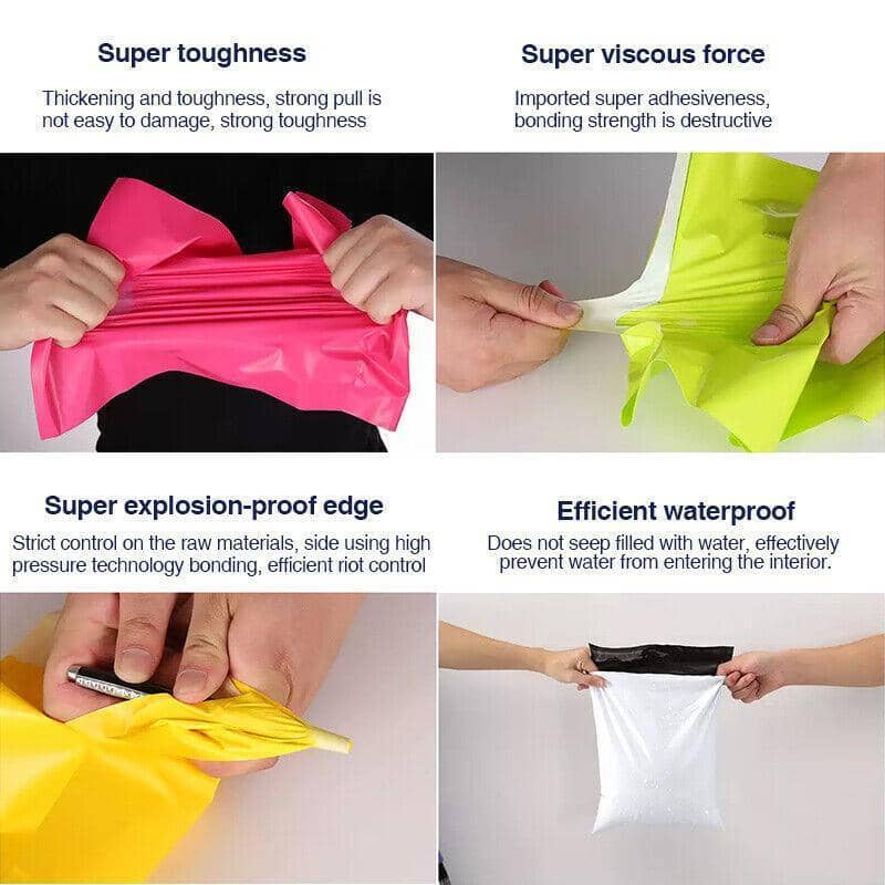 Pink Poly Mailer Bags, Self-Sealing - 32 x 45 cm - view 5