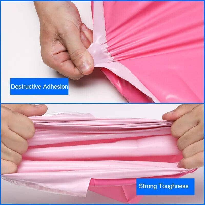 Pink Poly Mailer Bags, Self-Sealing - 45 x 60 cm - view 3