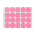 Pink Round Sticker Dots - 50mm, 120 Dots
