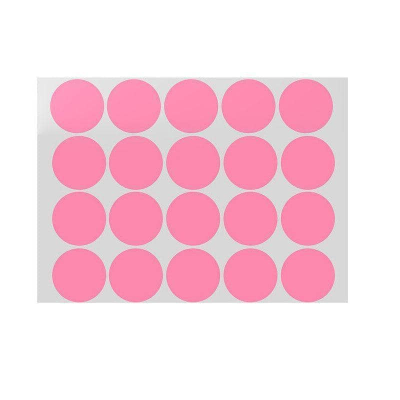 Pink Round Sticker Dots - 50mm, 120 Dots
