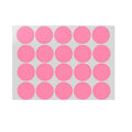 Pink Round Sticker Dots - 50mm, 8 Dots
