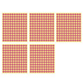 Pink Sticker Dots Adhesive Round Labels - 13mm, 132 Dots per Sheet, 5 Sheets