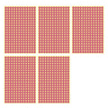 Pink Sticker Dots Adhesive Round Labels - 8mm, 260 Dots per Sheet, 5 Sheets
