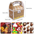 Pirate Treasure Chest Party Favour Boxes with Handle, 50 Pack - view 3