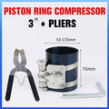 Piston Ring Compressor Tool Set for 53 - 175 mm Pistons, Set of 3