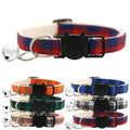 Plaid Cat Collar with Breakaway Buckle and Bell - Pink - view 3