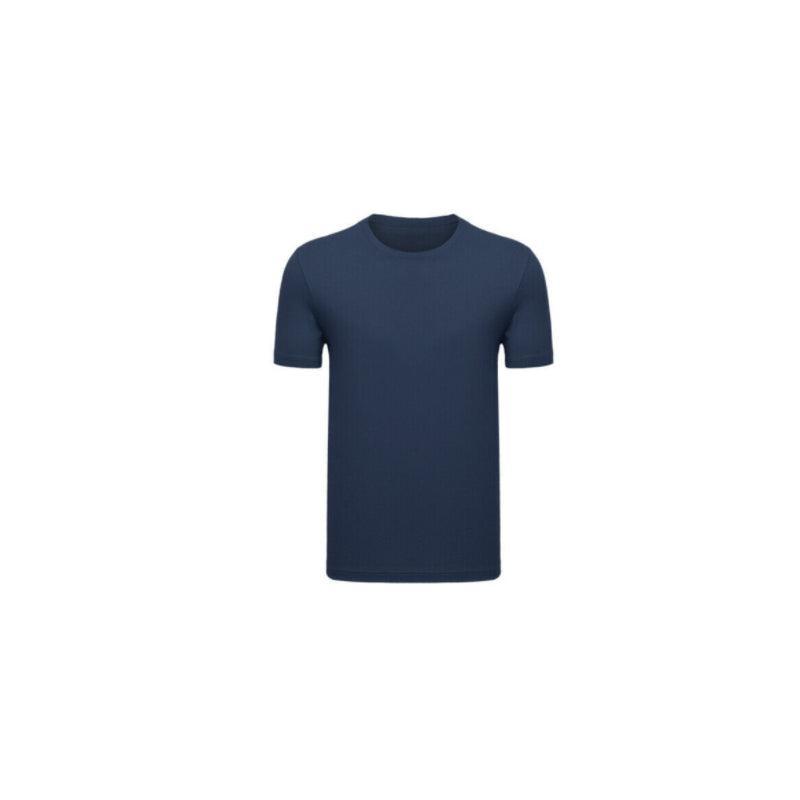 Plain Heavy Cotton T-Shirt - Navy, Size S (Chest 95 cm)