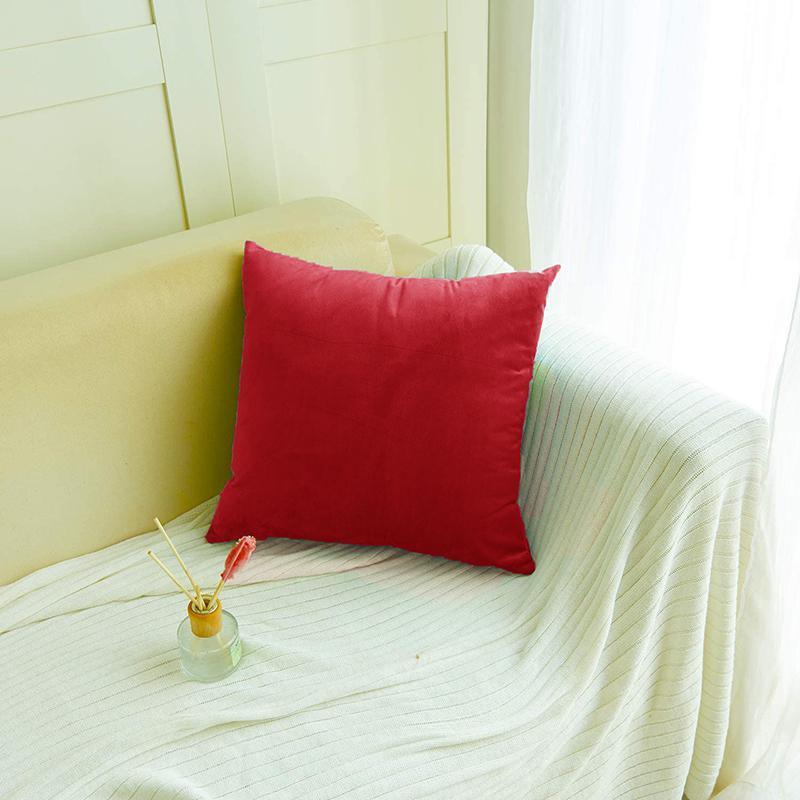 Plain Solid Colour Polyester Cushion Cover - Grey, Small 45 x 45cm - view 9