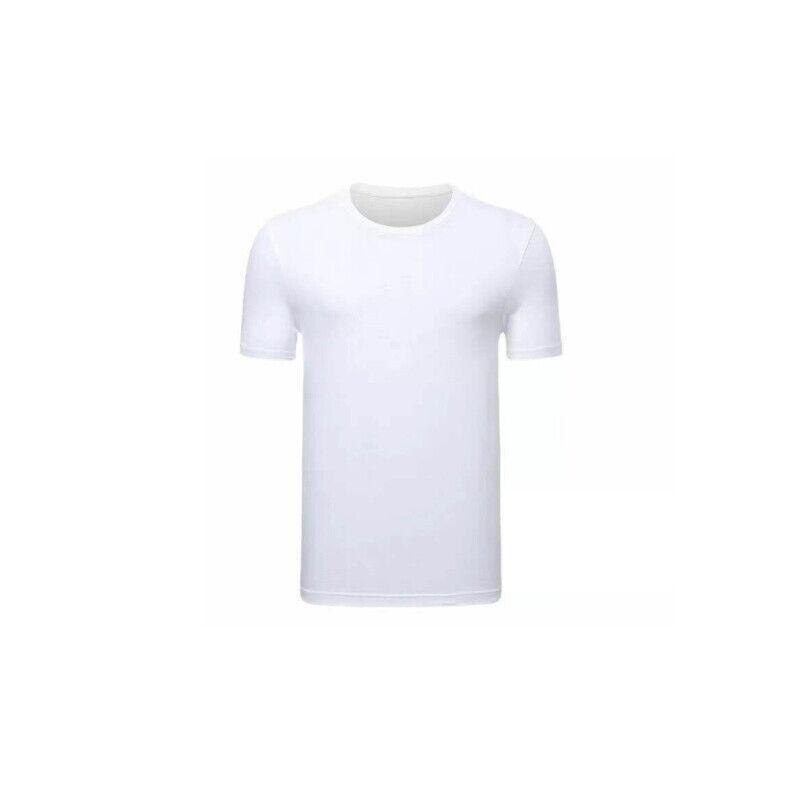 Plain White Cotton T-Shirt - Size XL (Half Chest 54 cm, Length 71 cm)