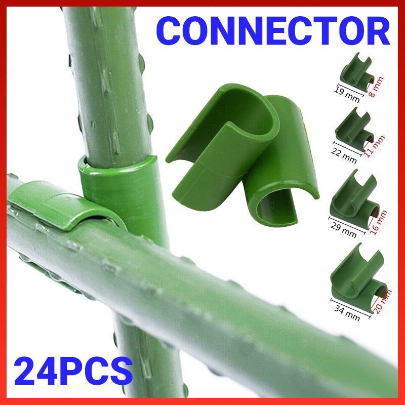 Plant Trellis Connector Clips - 11 mm Rod, Pack of 24 - view 2