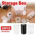 Plastic 35mm Film Canister Storage Tubes 33 x 53 mm, Pack of 20 - Black - view 2