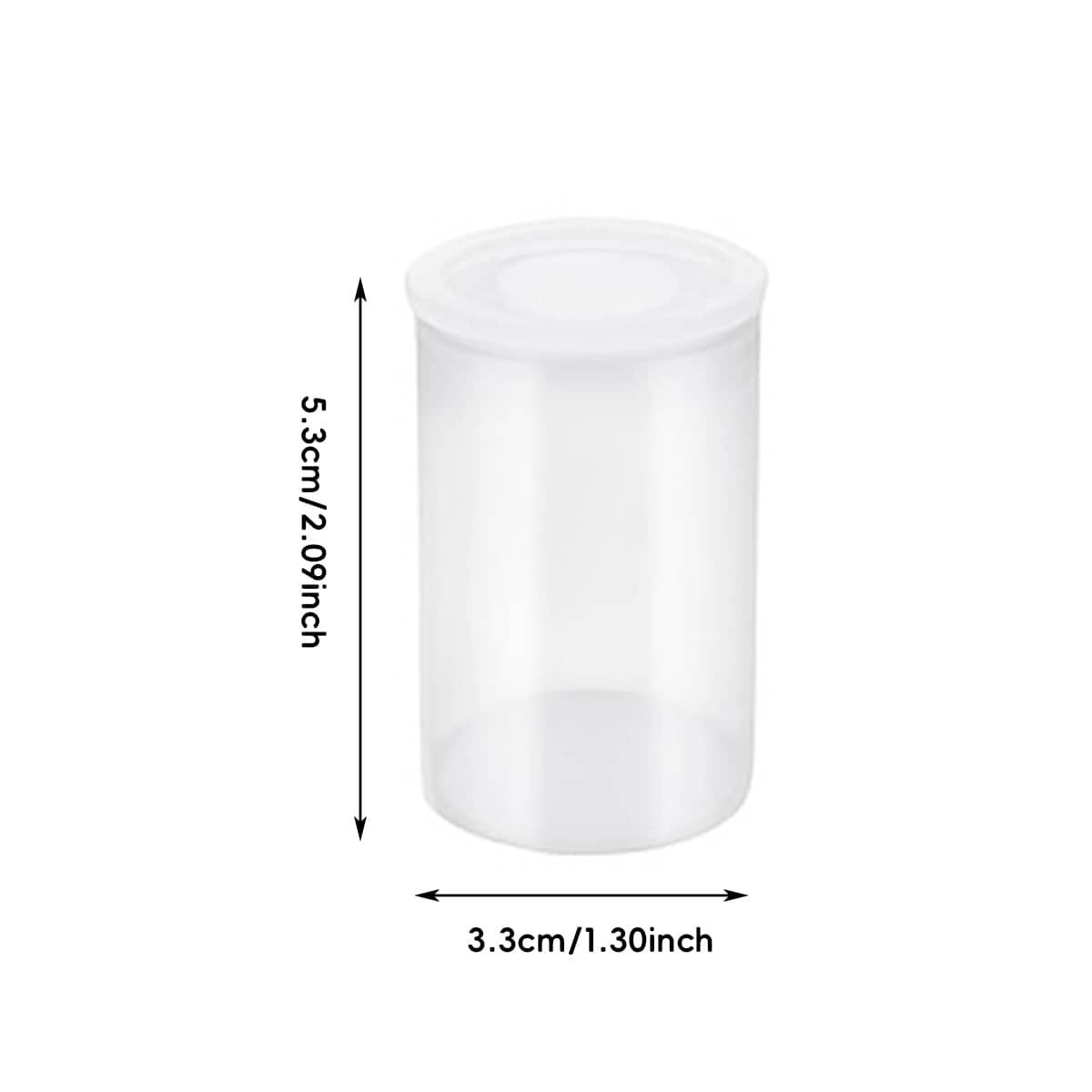 Plastic 35mm Film Canister Storage Tubes 33 x 53 mm, Pack of 20 - Black - view 4