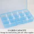Plastic Bead Storage Box with 15 Compartments, Pack of 10 - view 5