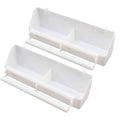 Plastic Bird Cage Feeder and Water Bowl for Small Pet Birds, Pack of 2 - view 2