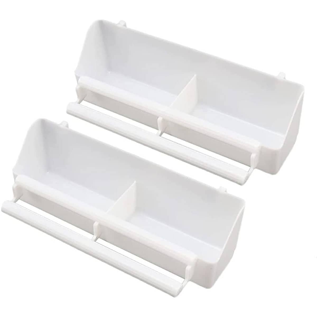 Plastic Bird Cage Feeder and Water Bowl for Small Pet Birds, Pack of 2 - view 2