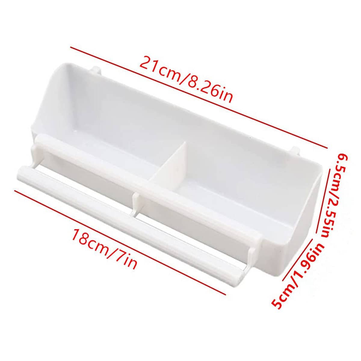 Plastic Bird Cage Feeder and Water Bowl for Small Pet Birds, Pack of 2 - view 3