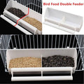 Plastic Bird Cage Feeder and Water Bowl for Small Pet Birds, Pack of 2 - view 4