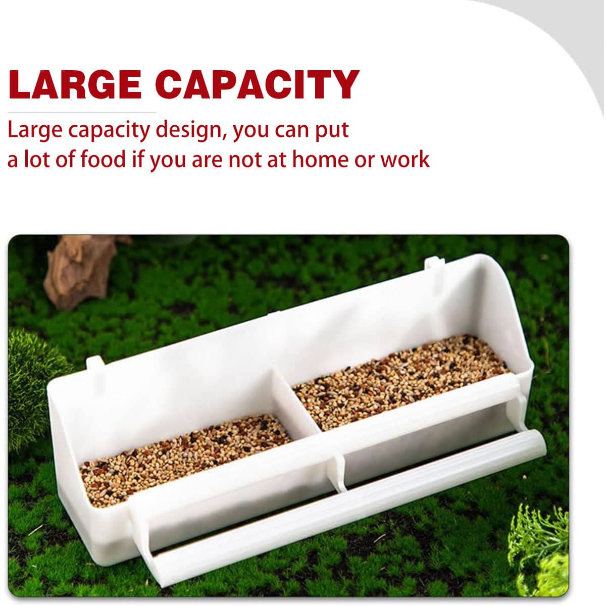 Plastic Bird Cage Feeder and Water Bowl for Small Pet Birds, Pack of 2 - view 5