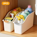 Plastic Cabinet Storage Boxes, Set of 2 - Large, White (31.5 x 17.5 x 20 cm) - view 5
