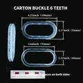 Plastic Carton Box Handles, Snap in Grip for Moving Boxes, Pack of 100 - view 3