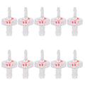 Plastic Check Valve for Water and Air Lines, Pack of 10 - 3 mm to 7 mm Ends