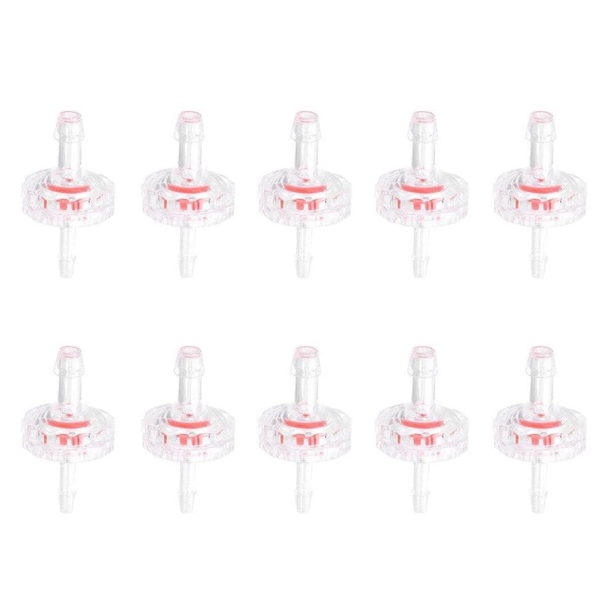 Plastic Check Valve for Water and Air Lines, Pack of 10 - 5 mm to 3 mm Ends