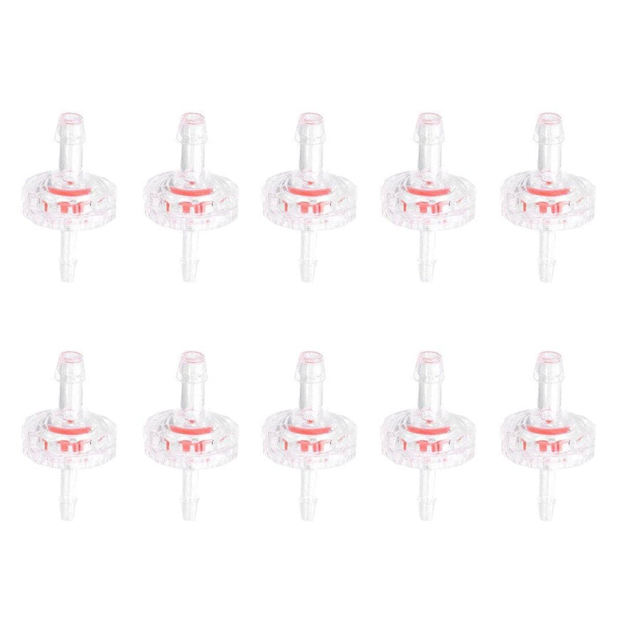 Plastic Check Valve for Water and Air Lines, Pack of 10 - 5 mm to 3 mm Ends