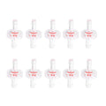 Plastic Check Valve for Water and Air Lines, Pack of 10 - 5 mm to 7 mm Ends