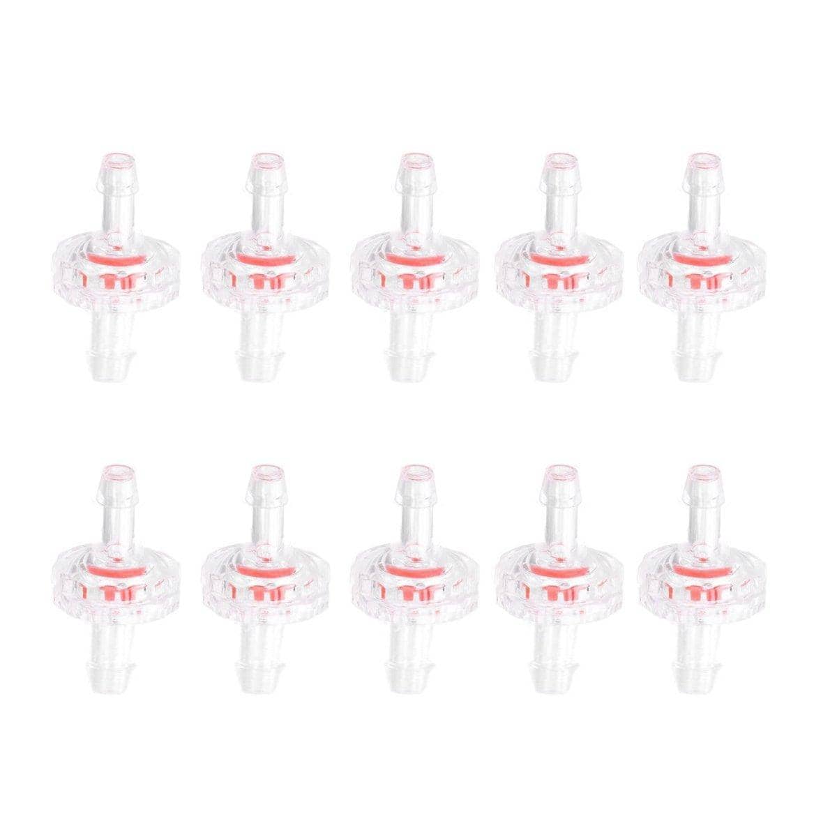 Plastic Check Valve for Water and Air Lines, Pack of 10 - 5 mm to 7 mm Ends