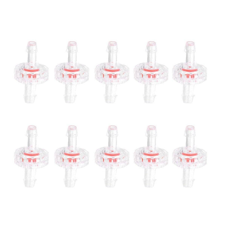 Plastic Check Valve for Water and Air Lines, Pack of 10 - 5 mm to 7 mm Ends