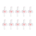 Plastic Check Valve for Water and Air Lines, Pack of 10 - 7 mm to 5 mm Ends