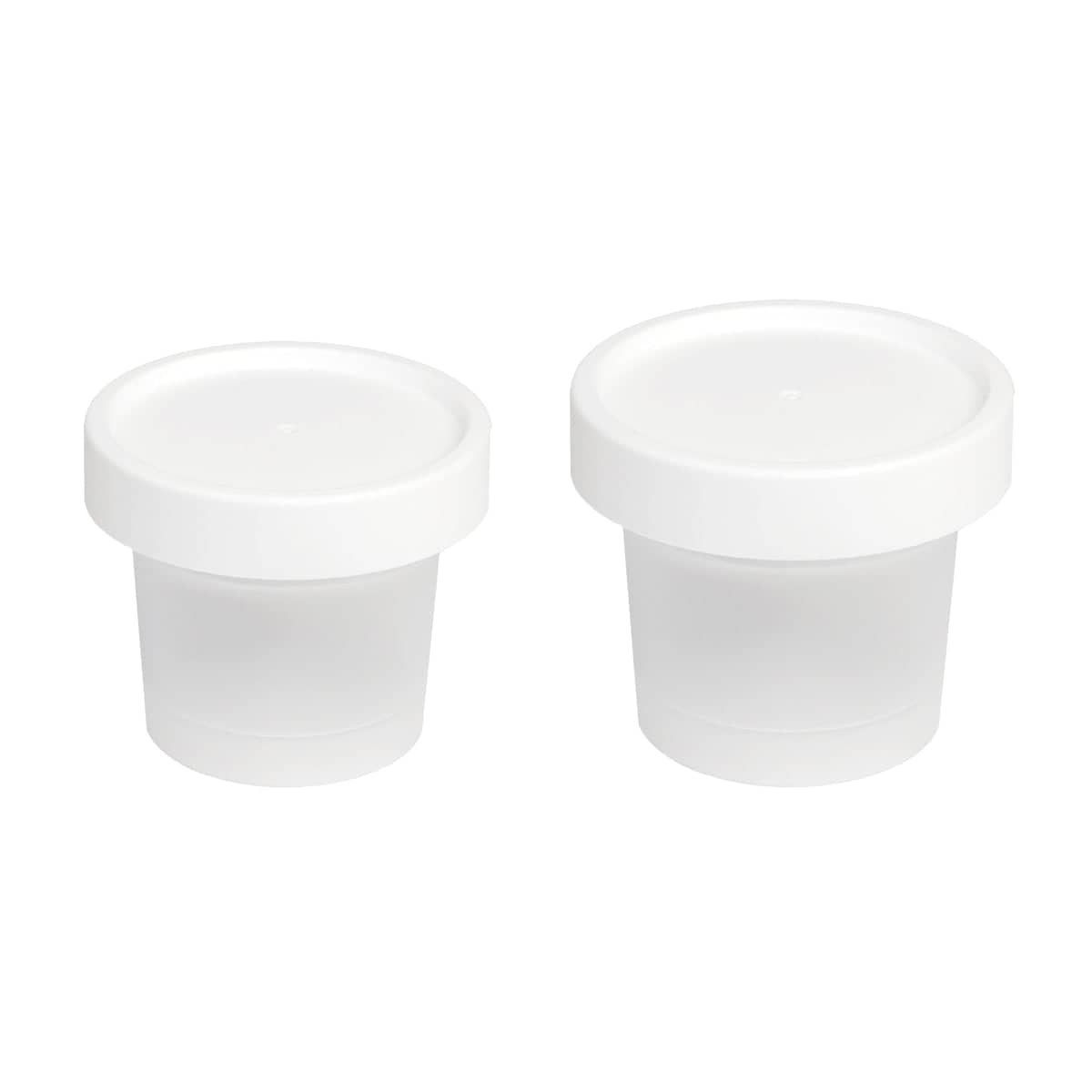 Plastic Cups with Fitted Lids, Pack of 50 - 100ml - view 3