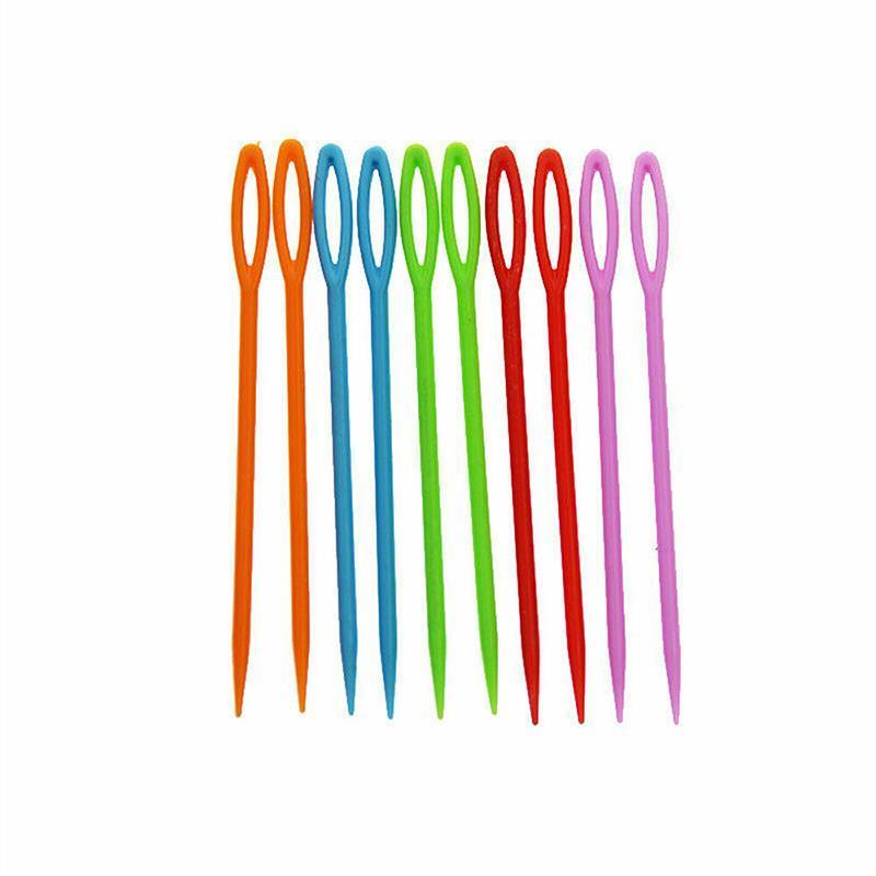 Plastic Darning and Sewing Needles, 7 cm - Pack of 20, Mixed Colours - view 2