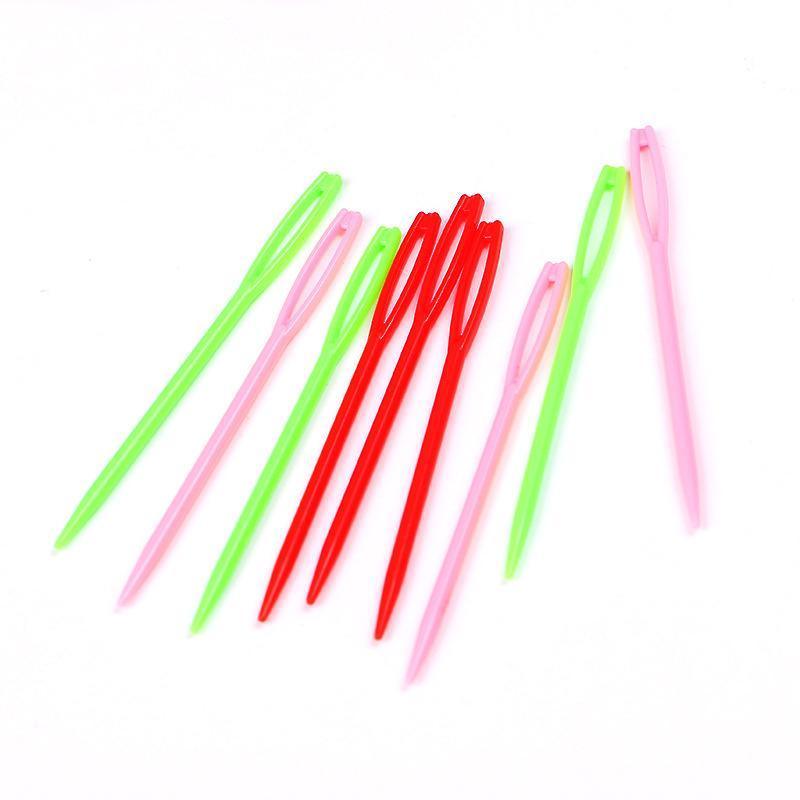 Plastic Darning and Sewing Needles, 7 cm - Pack of 20, Mixed Colours - view 4