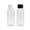 Plastic Dispenser Bottle 30 ml Transparent Small Mouth Leakproof, Pack of 100 with White Cap - view 3