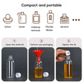 Plastic Dispenser Bottle 30 ml Transparent Small Mouth Leakproof, Pack of 100 with White Cap - view 5