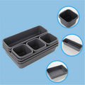 Plastic Drawer Organiser Tray Set of 8 for Kitchen, Office and Bathroom - Light Grey - view 4
