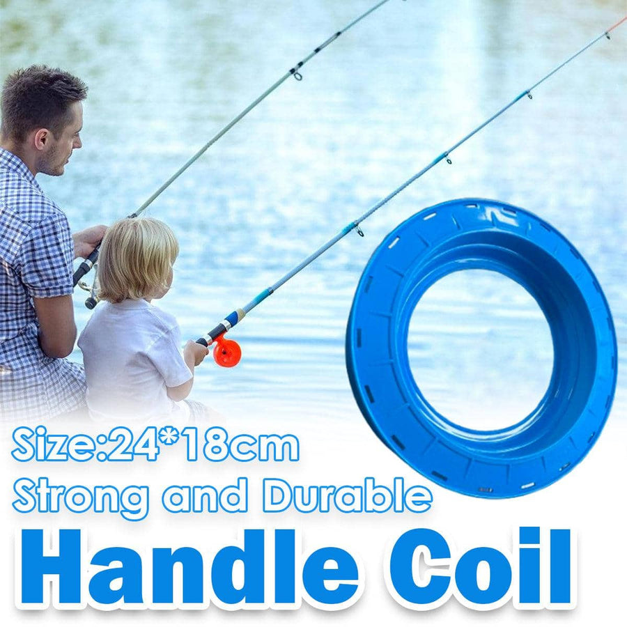 Plastic Fishing Line Coil Reel Spool for Angling, Blue