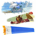 Plastic Flat Tip Hook Line Brushes for DIY Ceramics and Watercolour Painting - Pack of 50, Flat Head - view 5