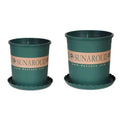 Plastic Flower Pots for Growing Plants, Durable Garden Planter Pots - 24 cm, Pack of 10 - view 3