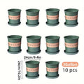Plastic Flower Pots for Growing Plants, Durable Garden Planter Pots - 24 cm, Pack of 10 - view 5